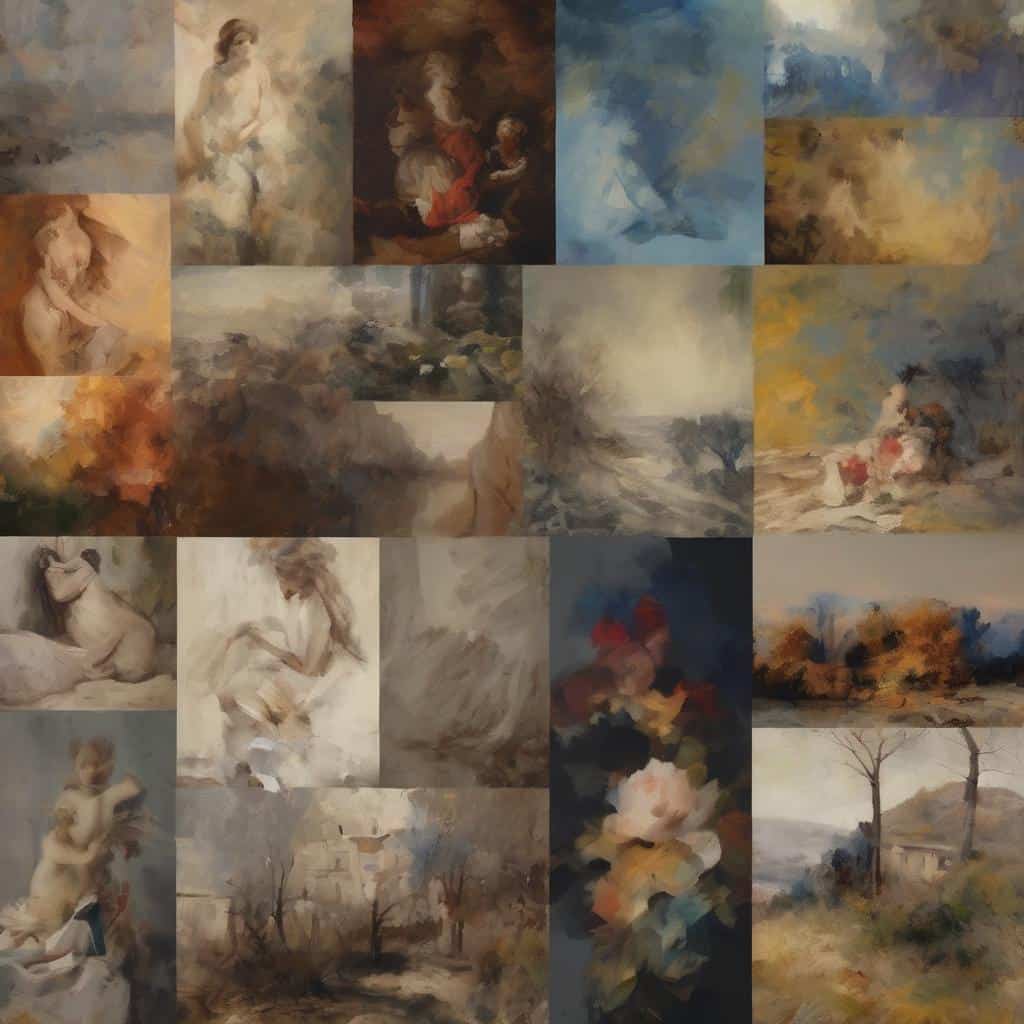 Ζωγραφικά έργα με καινοτόμα στοιχεία στην τέχνη, σύγχρονοι καλλιτέχνες και δημιουργία inno η τέχνη, εμπειρία τέχνης, σύγχρονη τέχνη, καλλιτεχνική έκφραση.